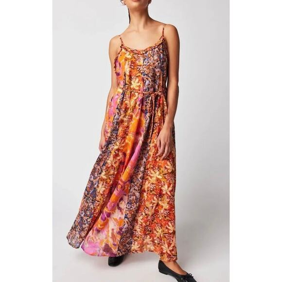 Free People / Moondive Maxi / Boho Floral Flowy Maxi - Picture 2 of 4